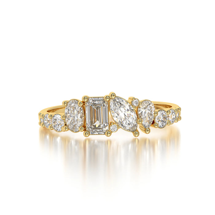 The Emerald Marquise Oval Pear Band