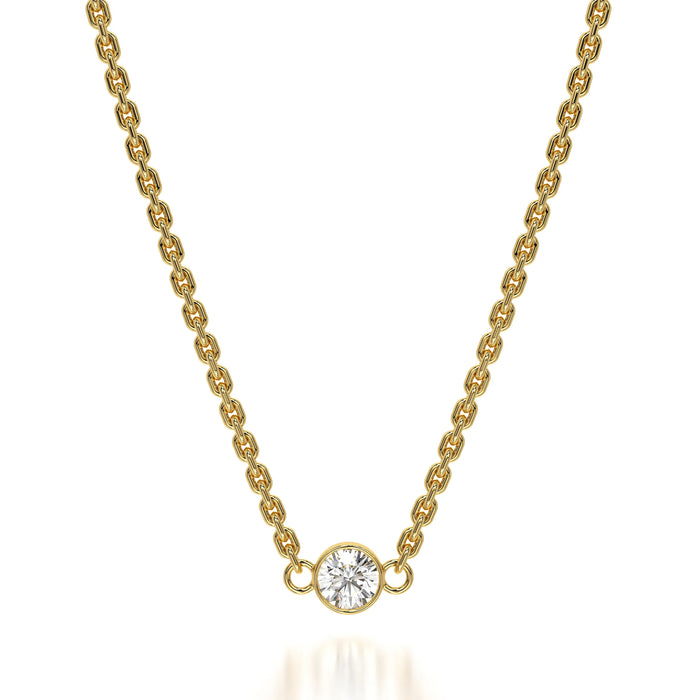 The Simple O Round 0.25CT Lab Grown Diamond Pendent
