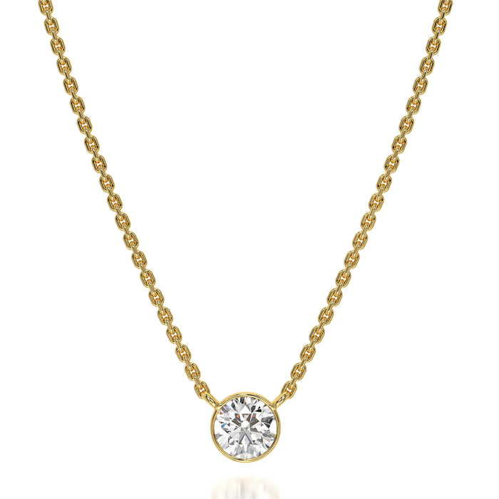 The Bezel Round 0.5CT Lab Grown Diamond Pendent