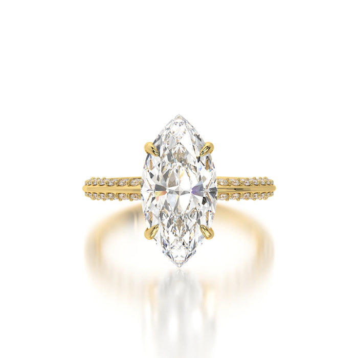 The Two Edge Marquise Pave