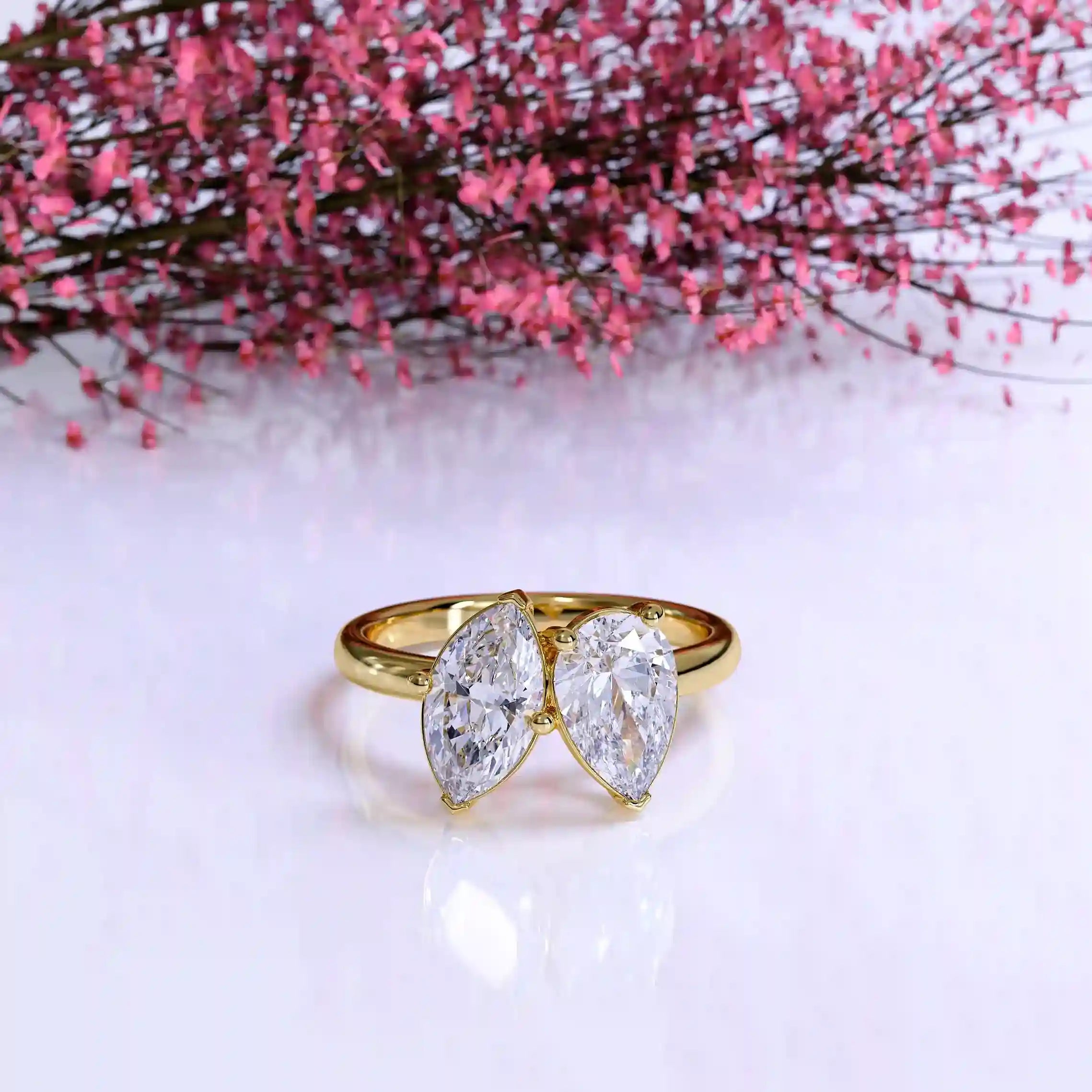 The Toi Et Moi Pear Marquise
