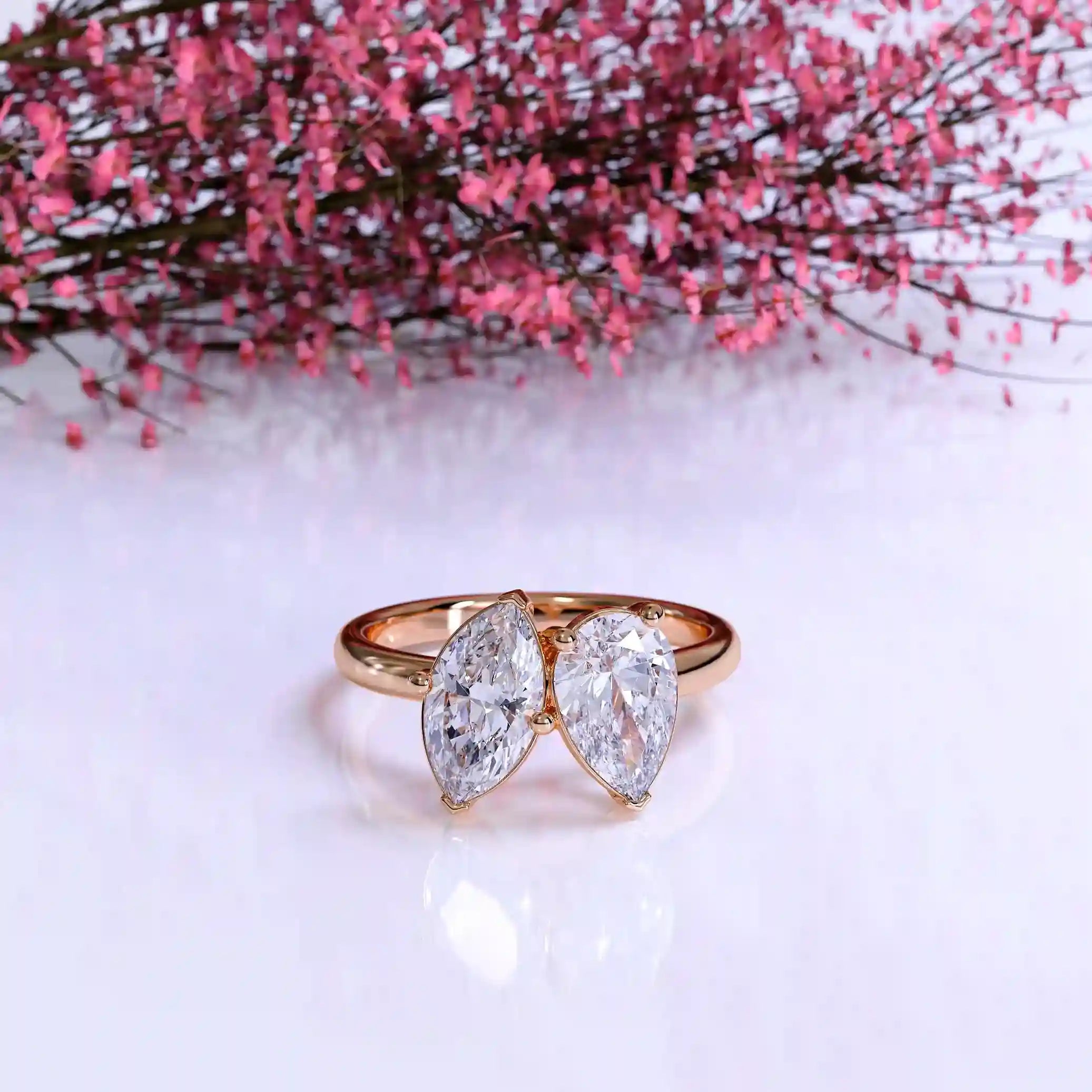 The Toi Et Moi Pear Marquise