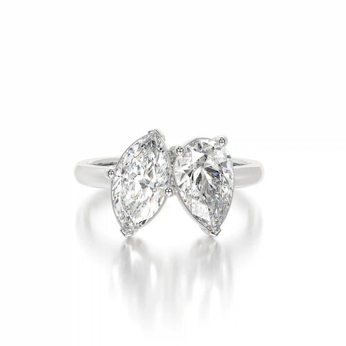 The Toi Et Moi Pear Marquise