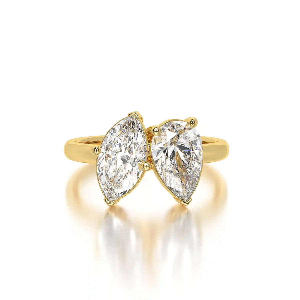 The Toi Et Moi Pear Marquise