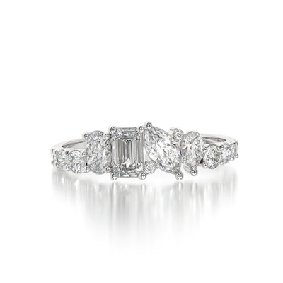 The Emerald Marquise Oval Pear Band