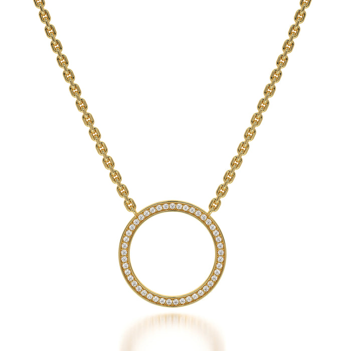 The O Round 0.25CT Lab Grown Diamond Pendent
