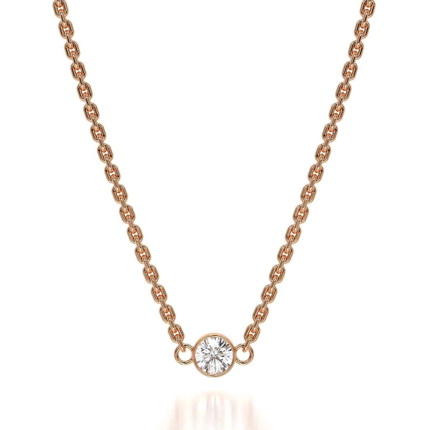 The Simple O Round 0.25CT Lab Grown Diamond Pendent