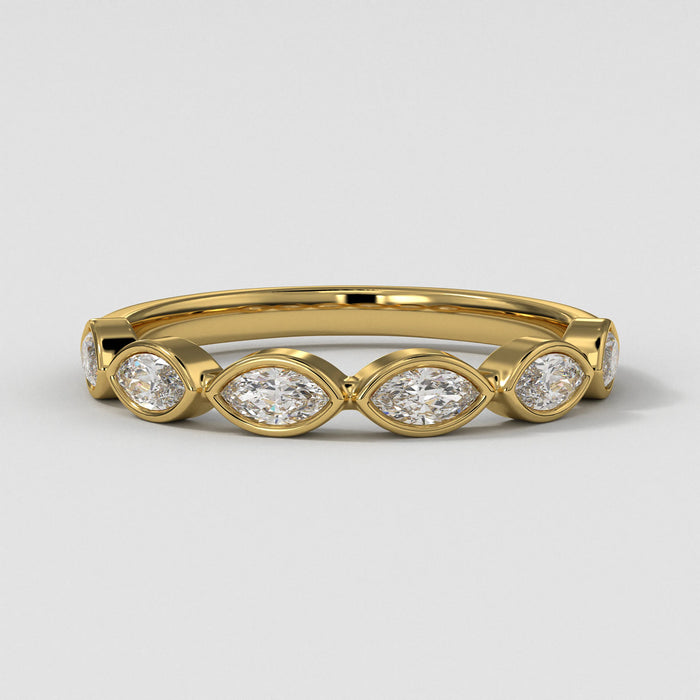 The East West Marquise Wedding band