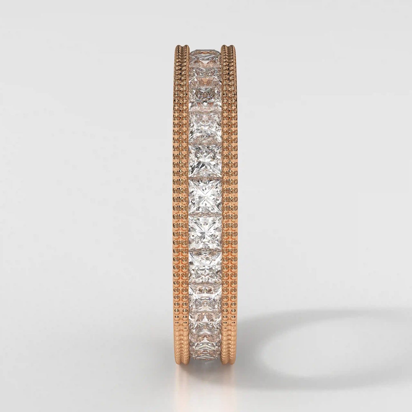 The Milgrain Princess Eternity Band