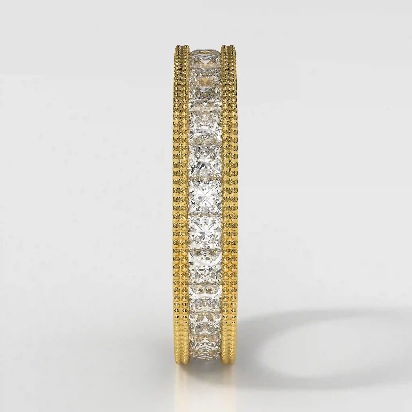 The Milgrain Princess Eternity Band