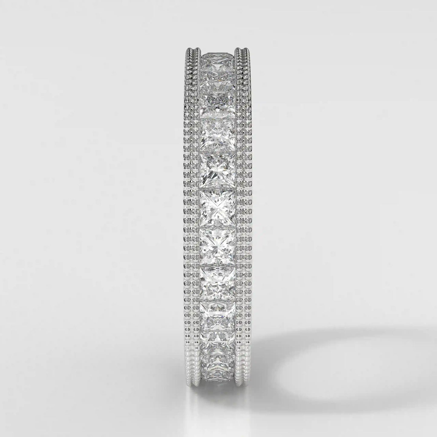 The Milgrain Princess Eternity Band