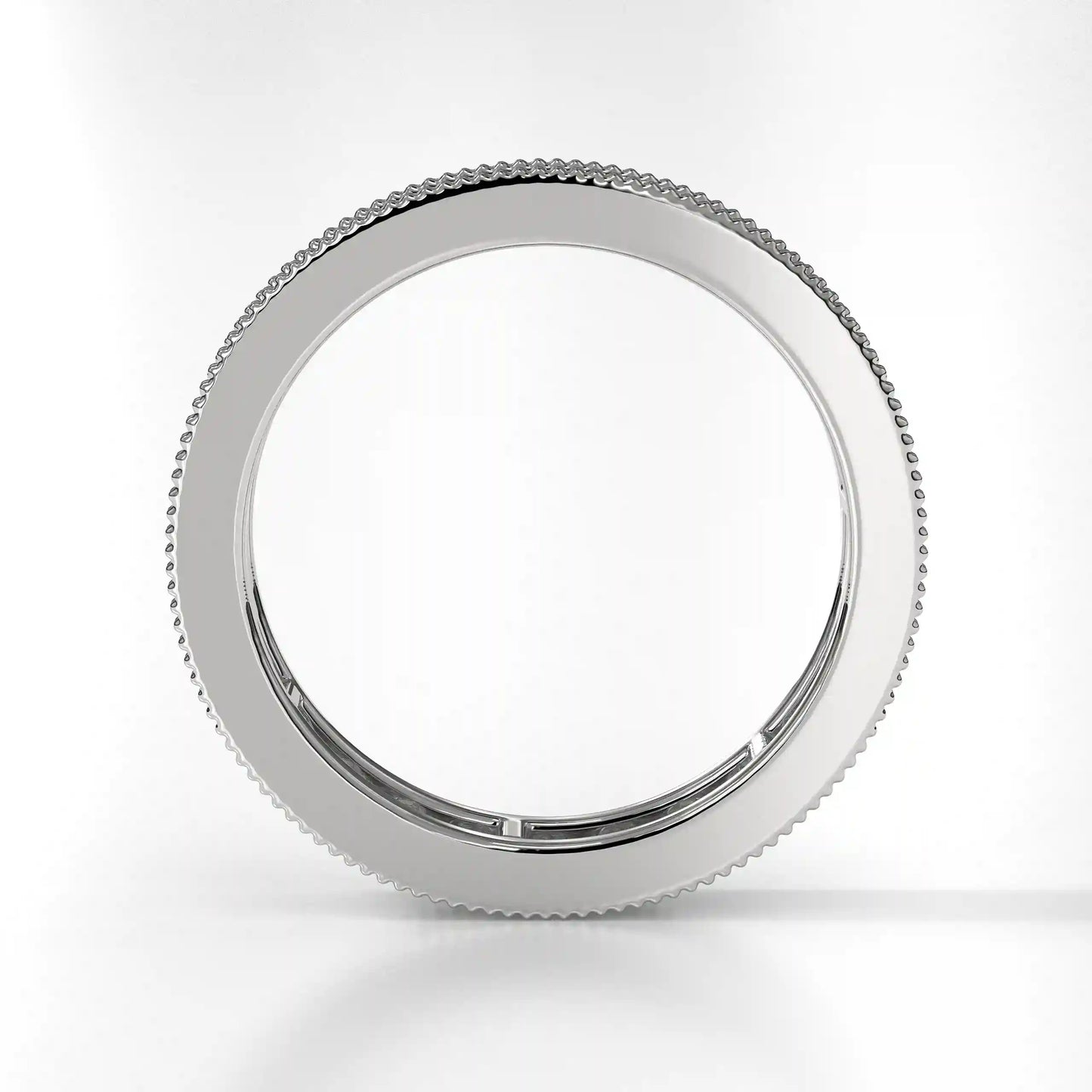 The Milgrain Princess Eternity Band