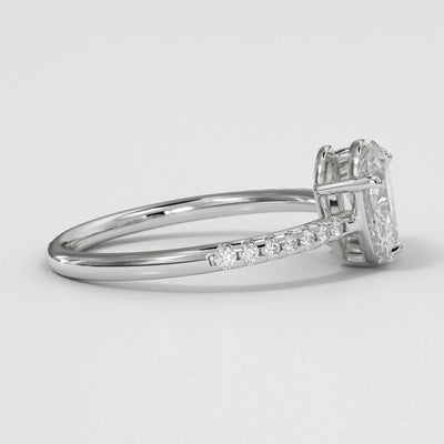 The Toi Et Moi Pear Emerald Pave