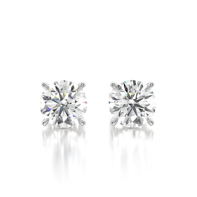0.50 CTW Round Lab Grown Diamond Stud Earrings Set