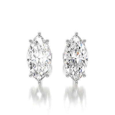 0.50 CTW Marquise Lab Grown Diamond Stud Earrings Set