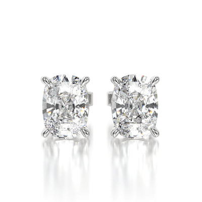 0.50 CTW Cushion Lab Grown Diamond Stud Earrings Set