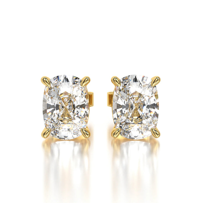 1 CTW Cushion Lab Grown Diamond Stud Earrings Set
