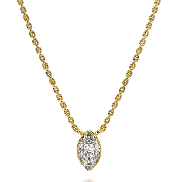The Bezel Marquise 0.5CT Lab Grown Diamond Pendent