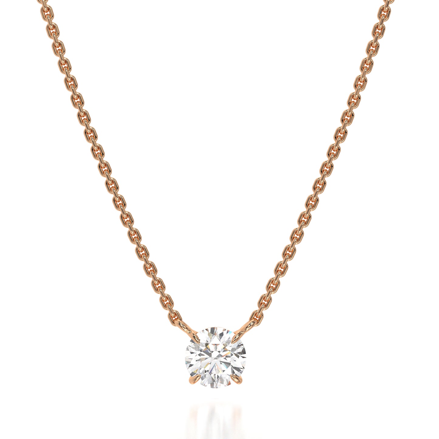 The Solitaire Round 0.5CT Lab Grown Diamond Pendent