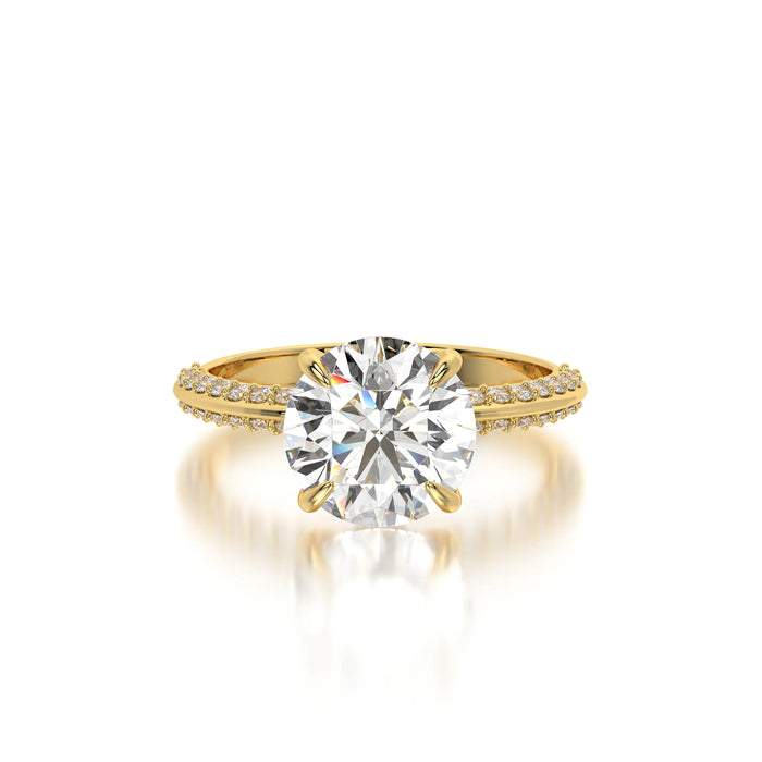 The Two Edge Round Pave