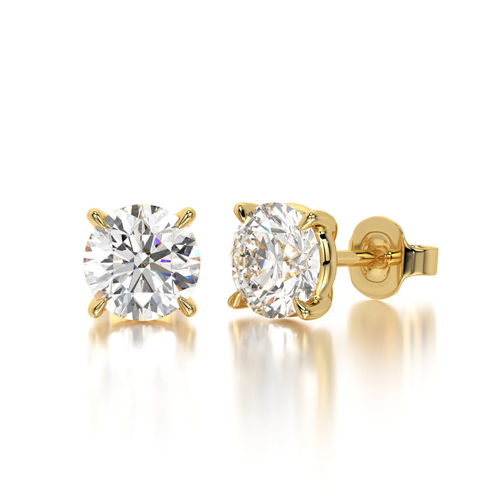 0.50 CTW Round Lab Grown Diamond Stud Earrings Set