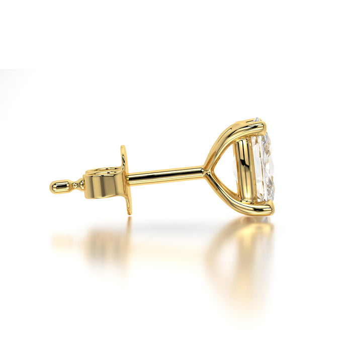 0.50 CTW Cushion Lab Grown Diamond Stud Earrings Set