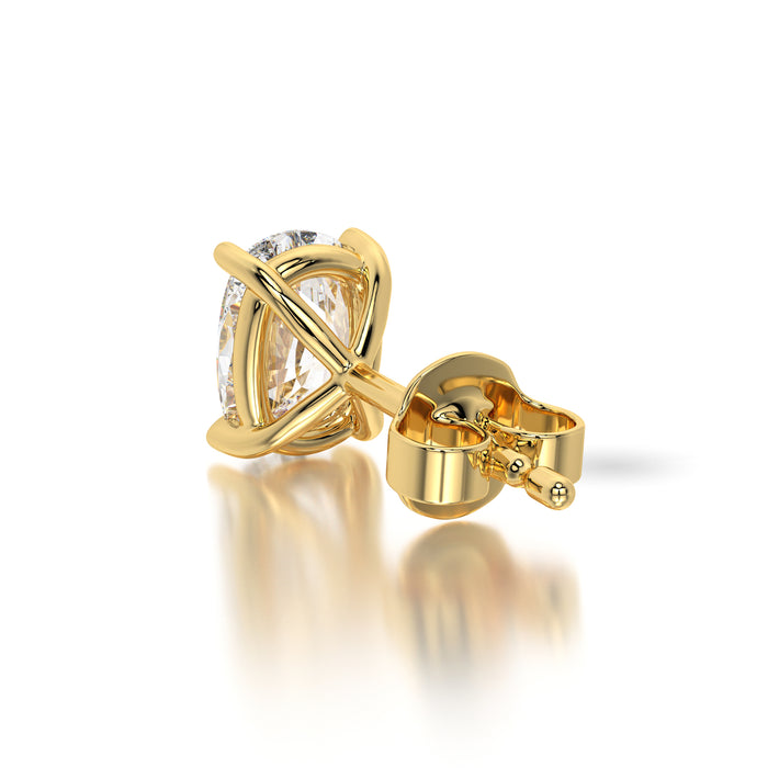 0.50 CTW Cushion Lab Grown Diamond Stud Earrings Set