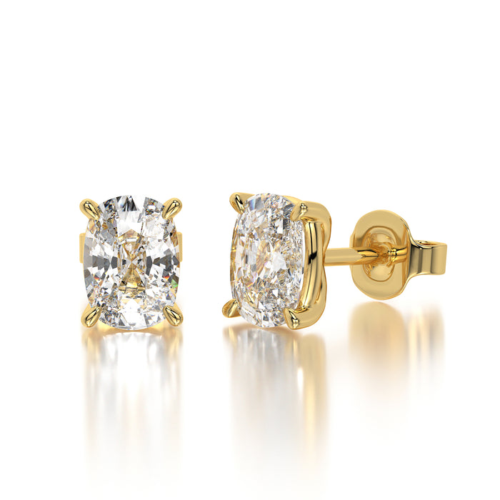 0.50 CTW Cushion Lab Grown Diamond Stud Earrings Set