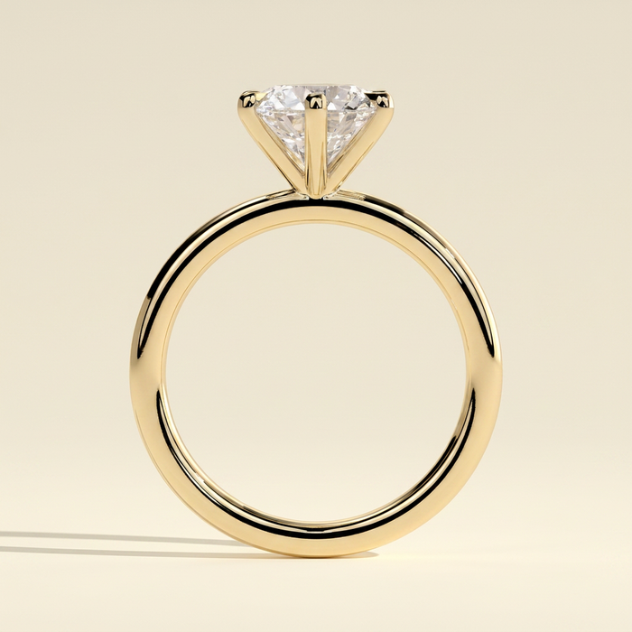 The Ciela - Round Cut Lab Grown Diamond Six Claw Solitaire Engagement Ring