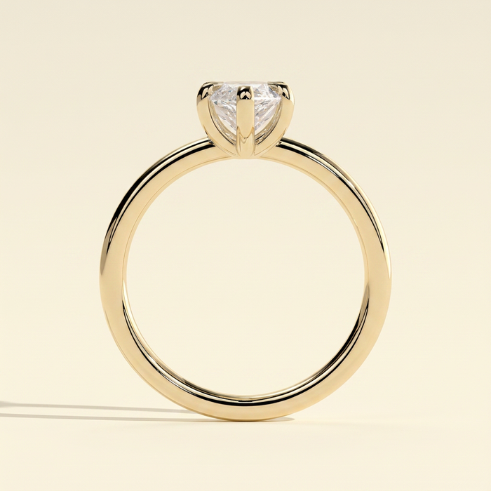 The Seline - Marquise Cut Lab Grown Diamond Six Claw Solitaire Engagement Ring