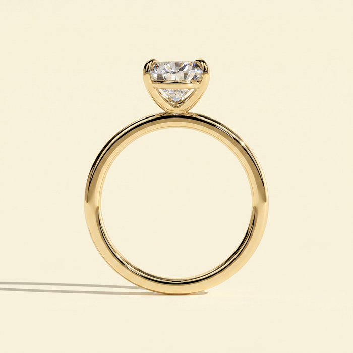 The Aria - Simple Pear Shaped Lab Grown Diamond Solitaire Engagement Ring
