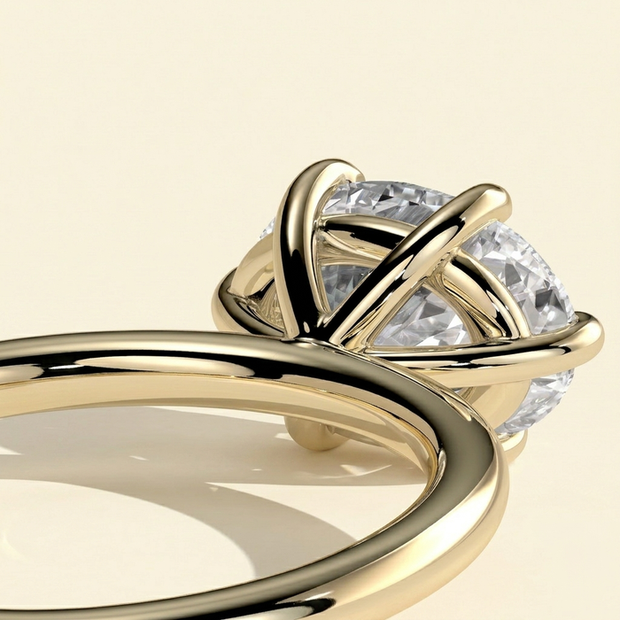 The Aurel - East-West Oval Lab Grown Diamond Claw Solitaire Engagement Ring